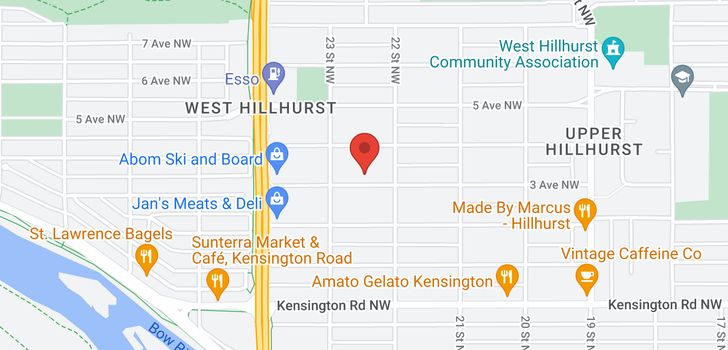 map of 2318 3 Avenue NW